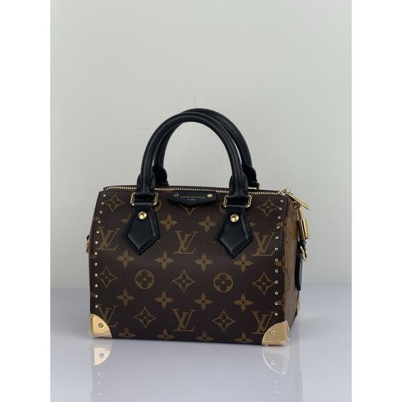 Louis Vuitton Speedy Trunk 20 Monogram Women's Double Handle Bag - Picture 1 of 14